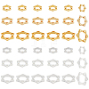   36Pcs 6 Styles Long-Lasting Plated Alloy Bead Frame FIND-PH0018-71-1