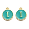 Golden Plated Alloy Enamel Charms ENAM-Q437-15I-1