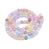 Baking Paint Crackle Glass Beads Strands GLAA-Q106-03A-14-2