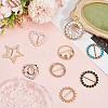 9Pcs 9 Styles Alloy Buckles AJEW-GF0011-32-3