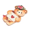 Valentine's Day Opaque Printed Acrylic Pendants OACR-A045-06H-2