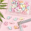 40Pcs UV Plating Opaque Acrylic Beads OACR-FS0002-20-7