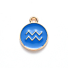 Alloy Enamel Pendants X-ENAM-S124-01A-02J-2