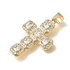 Brass Micro Pave Clear Cubic Zirconia Pendants CU-CBA9883-05A-G-2