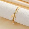 Alloy Charm Multi-strand Bracelets PW-WGCC846-01-4