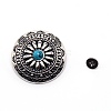 1-Hole Alloy & Turquoise Decorative Rivets PALLOY-WH0092-09D-P-1