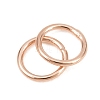 Brass Closed Jump Rings KK-D257-01RG-05-2