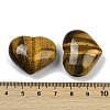Heart Natural Tiger Eye Palm Stones G-C186-02E-3