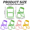 CRASPIRE 8Pcs 4 Colors Cute Mini Chair Shape Cell Phone Stand AJEW-CP0007-15-2