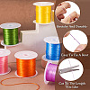 6 Rolls 6 Colors 10M Flat Elastic Crystal String EW-TA0001-04A-4