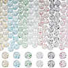 350Pcs 7 Colors Transparent Acrylic Beads MACR-PA0001-26-1