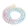 Transparent Painted Glass Beads Strands DGLA-A034-T6mm-A15-5