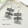 Chic Word HAPPY NEW YEAR Acrylic Dangle Earrings GJ7025-1-5