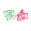 UV Plating Transparent Acrylic European Beads OACR-M027-02A-3
