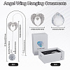 Alloy Angel Wing Hanging Ornaments AJEW-WH20080-05A-2