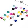 15 Colors Transparent Glass Beads FGLA-X0001-04-4mm-4