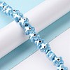 Handmade Porcelain Ceramic Beads Strands LAMP-B021-05A-2