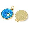 Rack Plating Brass Micro Pave Clear Cubic Zirconia Pendants X-KK-U032-18G-2