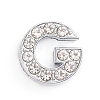 Alloy Slide Charms ALRI-WH0005-09G-P-1