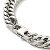 Non-Tarnish 201 Stainless Steel Cuban Link Chains Bracelet for Men Women BJEW-H550-03D-P-3