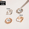 4Pcs Alloy Finger Rings Sets WG7802C-19-2