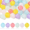 120Pcs 6 Colors Imitation Jelly Acrylic Beads MACR-YW0003-22-1