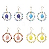 4Pairs 4 Colors Porcelain Dangle Earrings EJEW-JE05776-1