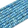 Dyed Natural Map Stone Beads Strands G-P575-A21-8x5mm-03-2