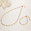 Natural Freshwater Pearl Beaded Necklaces & Beaded Bracelets WG3957A-03-4