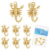 ARRICRAFT 8Pcs Scorpion Brass Pendants KK-AR0003-40-1