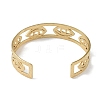 304 Stainless Steel Hollow Eye Open Cuff Bangles for Women BJEW-U002-06G-3