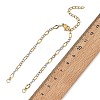 2Pcs Two Tone 304 Stainless Steel Oval Link Chains Bracelet Making AJEW-JB01665-5