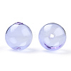 Transparent Blow High Borosilicate Glass Globe Beads GLAA-T003-09B-1