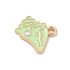 Alloy Enamel Pendants ENAM-A008-38KCG-04-2