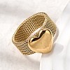 304 Stainless Steel Finger Rings for Women RJEW-K258-11G-2
