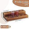 2-Tier 10-Hole Pinewood Wine Glass Organizer Holder ODIS-WH0025-154-2