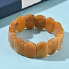Natural Topaz Jade Beads Stretch Bracelets for Women Men BJEW-I323-02B-3