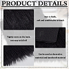 Faux Rabbit Fur Polyester Fabric DIY-WH0504-258G-4