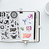 Boho Style Feather Plastic Clear Stamps DIY-WH0584-0002-4
