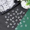 SUPERFINDINGS 1000Pcs Acrylic Linking Rings OACR-FH0001-033-5