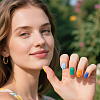 Stainless Steel DIY Nail Art Templates MRMJ-UN0001-016-7