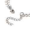 Natural Pearl Link Bracelet with 304 Stainless Steel Cobs Chains for Women BJEW-TA00214-6