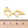 304 Stainless Steel Split Pendants STAS-H235-03C-G-2
