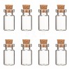 Glass Wishing Bottle Bead Containers CON-Q014-1