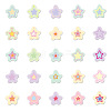 50Pcs Cute Star PVC Self-Adhesive Stickers PW-WG31145-01-3