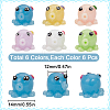36Pcs 6 Colors Mini Resin Octopus Ornaments CRES-SC0002-70-2