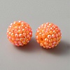 AB Color Plated Acrylic Rhinestone Beads OACR-WH0036-17F-2