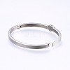 304 Stainless Steel Bangles BJEW-P222-08P-3