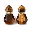 Natural Mixed Stone Perfume Bottle Pendants G-L623-12G-2