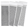 4 Sheets 4 Styles Acrylic Self Adhesive Stickers DIY-GF0014-71D-1